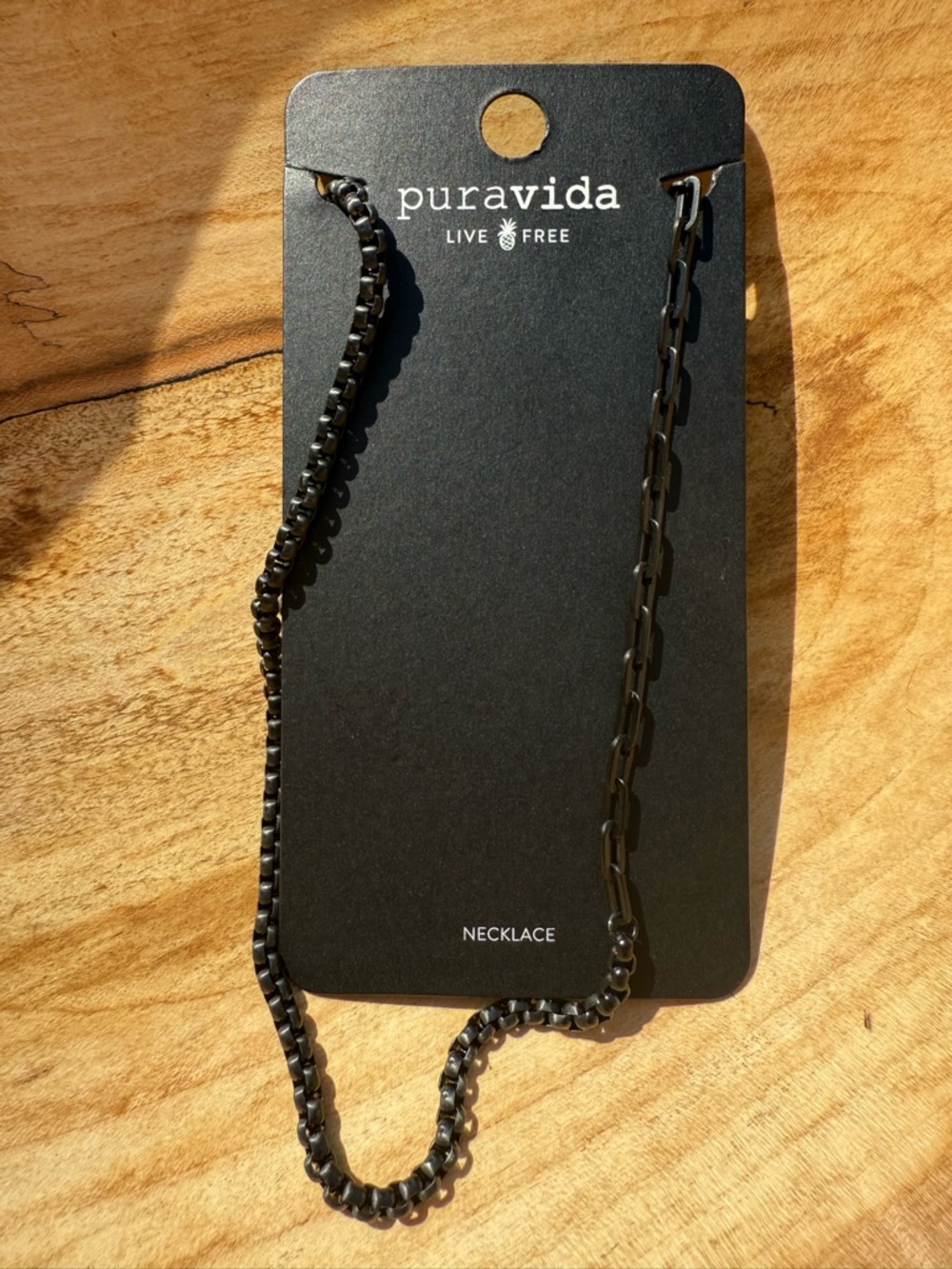 Pura Vida / Black Men's Chain Necklace